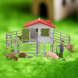 Maxbell Children Farm Farmer Animal Figures Toys Set Easily Clean Style A