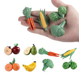 Maxbell Lifelike Food Model Photo Props Kitchen Playset for Home Prechool Ornaments Fruits