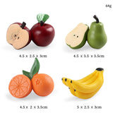 Maxbell Lifelike Food Model Photo Props Kitchen Playset for Home Prechool Ornaments Fruits