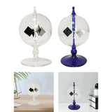 Maxbell Solar Power Crookes Radiometer Home Desk Spinning Vanes Decor Clear