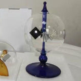Maxbell Solar Power Crookes Radiometer Home Desk Spinning Vanes Decor Blue