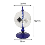 Maxbell Solar Power Crookes Radiometer Home Desk Spinning Vanes Decor Blue