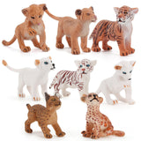 Maxbell 11Pcs Simulation Animal Model Toy Mini DIY Crafts for Home Birthday Supplies