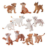 Maxbell 11Pcs Simulation Animal Model Toy Mini DIY Crafts for Home Birthday Supplies