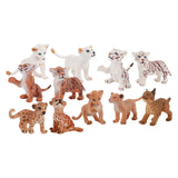 Maxbell 11Pcs Simulation Animal Model Toy Mini DIY Crafts for Home Birthday Supplies