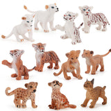 Maxbell 11Pcs Simulation Animal Model Toy Mini DIY Crafts for Home Birthday Supplies