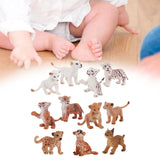 Maxbell 11Pcs Simulation Animal Model Toy Mini DIY Crafts for Home Birthday Supplies