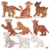Maxbell 11Pcs Simulation Animal Model Toy Mini DIY Crafts for Home Birthday Supplies