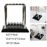 Maxbell Newtons Cradle Balance Balls with Wooden Stand for Desk Office Decoration S
