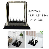 Maxbell Newtons Cradle Balance Balls with Wooden Stand for Desk Office Decoration S