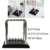 Maxbell Newtons Cradle Balance Balls with Wooden Stand for Desk Office Decoration S