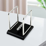 Maxbell Newtons Cradle Balance Balls with Wooden Stand for Desk Office Decoration S
