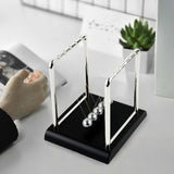 Maxbell Newtons Cradle Balance Balls with Wooden Stand for Desk Office Decoration M