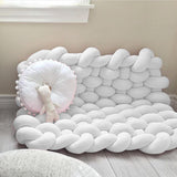 Maxbell Knitted Yarn Blanket Handmade Thick Soft for lounge Sofa White