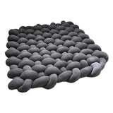 Maxbell Knitted Yarn Blanket Handmade Thick Soft for lounge Sofa dark gray
