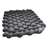 Maxbell Knitted Yarn Blanket Handmade Thick Soft for lounge Sofa dark gray