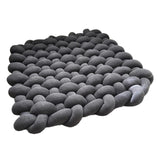 Maxbell Knitted Yarn Blanket Handmade Thick Soft for lounge Sofa dark gray