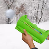 Maxbell Snowball Launcher Snowball Thrower Snowball Fighting Toy for Outdoor Adults Green