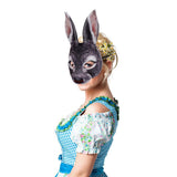 Maxbell Easter Rabbit Mask Cosplay Costume Props Novelty for Fancy Dress Carnival White