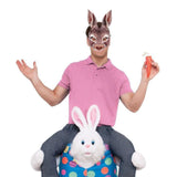 Maxbell Easter Rabbit Mask Cosplay Costume Props Novelty for Fancy Dress Carnival White