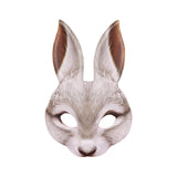 Maxbell Easter Rabbit Mask Cosplay Costume Props Novelty for Fancy Dress Carnival White