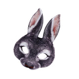 Maxbell Easter Rabbit Mask Cosplay Costume Props Novelty for Fancy Dress Carnival Black