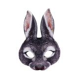 Maxbell Easter Rabbit Mask Cosplay Costume Props Novelty for Fancy Dress Carnival Black