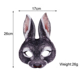 Maxbell Easter Rabbit Mask Cosplay Costume Props Novelty for Fancy Dress Carnival Black