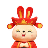 Maxbell Chinese New Year Doll Bunny Ornament Animal Doll Toy for New Year 35cm