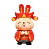 Maxbell Chinese New Year Doll Bunny Ornament Animal Doll Toy for New Year 35cm