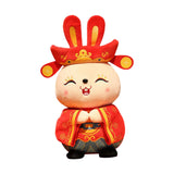 Maxbell Chinese New Year Doll Bunny Ornament Animal Doll Toy for New Year 35cm