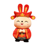 Maxbell Chinese New Year Doll Bunny Ornament Animal Doll Toy for New Year 35cm