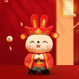 Maxbell Chinese New Year Doll Bunny Ornament Animal Doll Toy for New Year 35cm