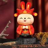 Maxbell Chinese New Year Doll Bunny Ornament Animal Doll Toy for New Year 35cm