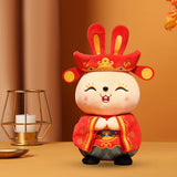 Maxbell Chinese New Year Doll Bunny Ornament Animal Doll Toy for New Year 35cm
