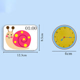 Maxbell Children Montessori Teaching Clock Cards Toys Educational Toy Colorful