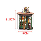 Maxbell Wooden dollhous Miniature Dream Bottle Tiny House for Children Adults Style D