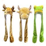 Maxbell Lovely Animal Plush Hat Photograph Prop for Festival Party Favors Cosplay Elk