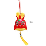 Maxbell Rabbit Ornament Plush Hanging Festival Stuffed Pendant for car Red