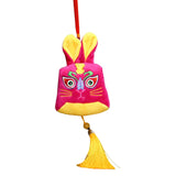 Maxbell Rabbit Ornament Plush Hanging Festival Stuffed Pendant for car Pink