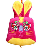 Maxbell Rabbit Ornament Plush Hanging Festival Stuffed Pendant for car Pink