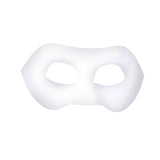 Maxbell Masquerade Mask Adjustable Paintable Mask Kids Craft for Party Cosplay Decor 19.5cmx9.5cm