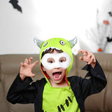 Maxbell Masquerade Mask Adjustable Paintable Mask Kids Craft for Party Cosplay Decor 19.5cmx9.5cm