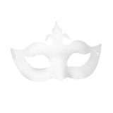 Maxbell Masquerade Mask Adjustable Paintable Mask Kids Craft for Party Cosplay Decor 20.5cmx13cm