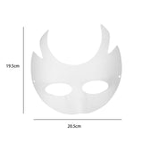 Maxbell Masquerade Mask Adjustable Paintable Mask Kids Craft for Party Cosplay Decor 20.5cmx19.5cm