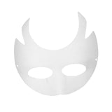 Maxbell Masquerade Mask Adjustable Paintable Mask Kids Craft for Party Cosplay Decor 20.5cmx19.5cm