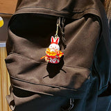 Maxbell Resin Rabbit Keychain Chinese New Year Pendant for Backpack Car Key