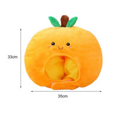 Maxbell Plush Fruit Headgear Hat Plush Orange Headgear Hat Photo Props Adult