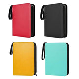 Maxbell Sturdy 400 Card Pocket Binder Organizer Holder for Business Cards Game Cards Red