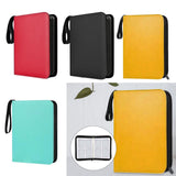 Maxbell Sturdy 400 Card Pocket Binder Organizer Holder for Business Cards Game Cards Red